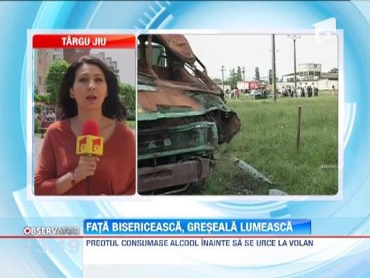 Un preot de 33 de ani a lovit cu masina trei copii