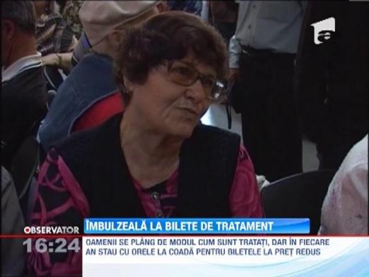 Aglomeratie la bilete de tratament pentru pensionari, in Ploiesti