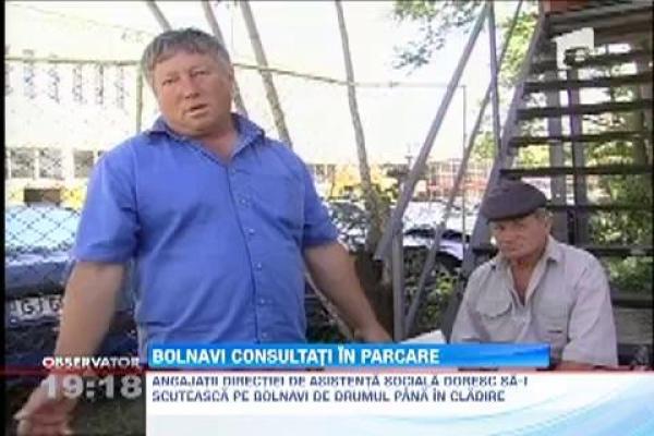 SOCANT! Bolnavi consultati in parcare