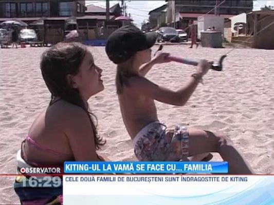 Kiting-ul se face in familie, in Vama Veche