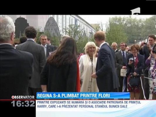 Regina Elisabeta a II-a a vizitat expozitia florala din Chelsea