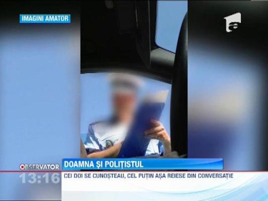 O tanara din Alba Iulia l-a filmat pe un polistit, in timp ce acesta o oprise pentru depasirea vitezei