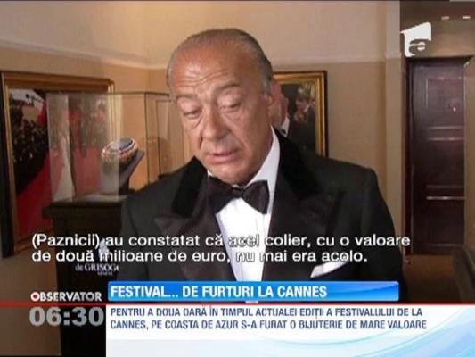 Un nou furt la Festivalul de la Cannes: un colier in valoare de doua milioane de euro