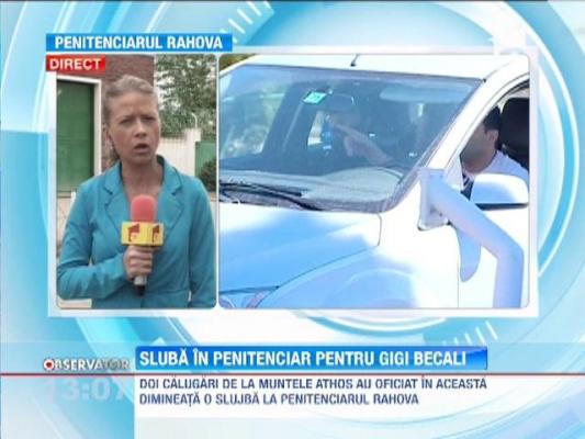 Doi calugari de la muntele Athos au facut slujba pentru Becali, la Rahova