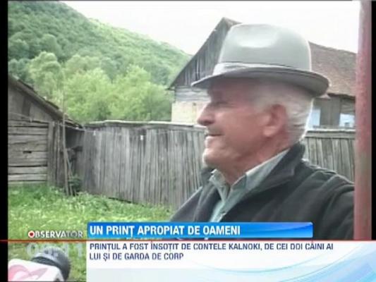 Printul Charles s-a plimbat in Valea Zalanului