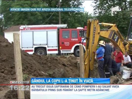 Muncitor ingropat in pamant, salvat dupa opt ore