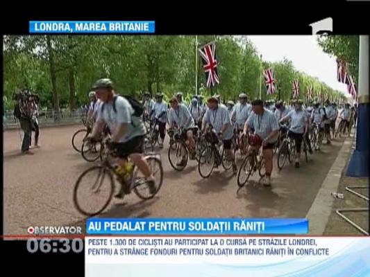 Cursa pe biciclete in scop caritabil, la Londra