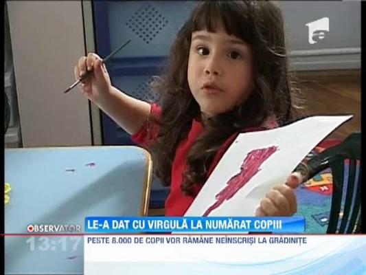 Peste 8.000 de copii din Capitala vor ramane neinscrisi la gradinite