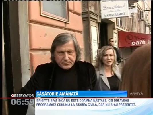 Ilie Nastase a amanat nunta cu Brigitte Sfat