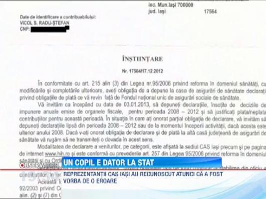 Prahova: O copila de 15 ani s-a trezit datoare la stat!