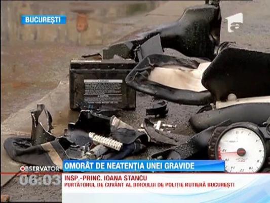 Un motociclist din Bucuresti, accidentat mortal de o gravida