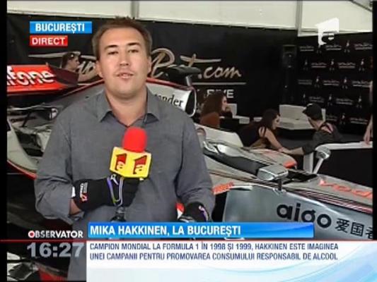 Mika Hakkinen piloteaza la Bucuresti o masina Caparo T1
