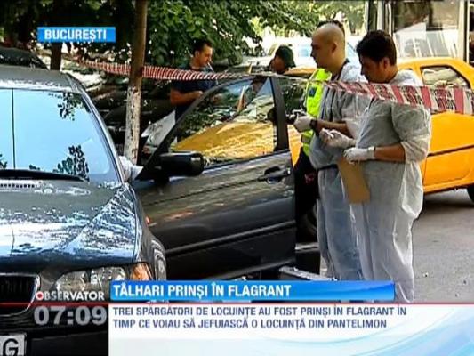 Spargatori de locuinte, prinsi in flagrant