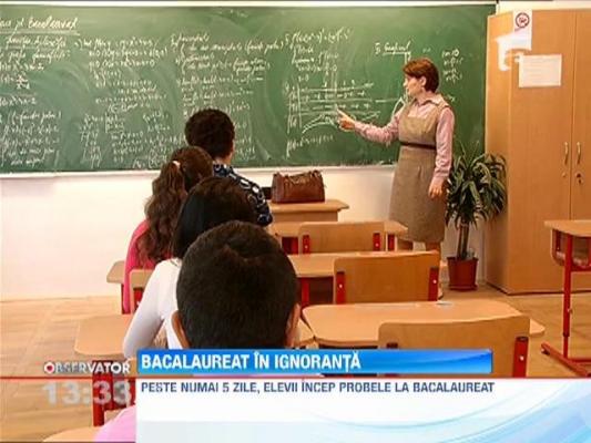 Bacalaureatul, tratat cu indiferenta de elevi