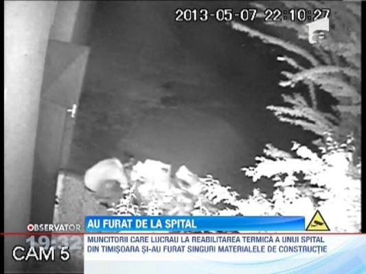 Timisoara: Muncitori, surprinsi cand furau materialele de constructii