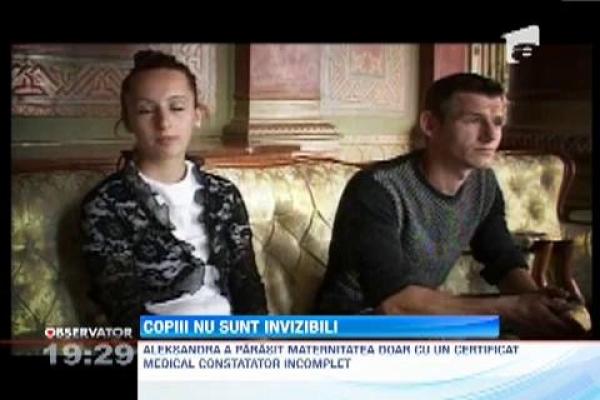 "Copiii nu sunt invizibili"! Alexandra, o tanara fara identitate