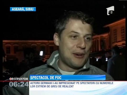 Trupa de teatru "Titanic" a transformat Sibiul intr-o scena veritabila