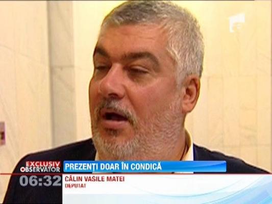 Parlamentarii chiulesc si se acopera din penita unul pe celalalt