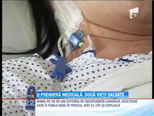 O gravida cu probleme cardiace si copilul din pantece, salvati de medici