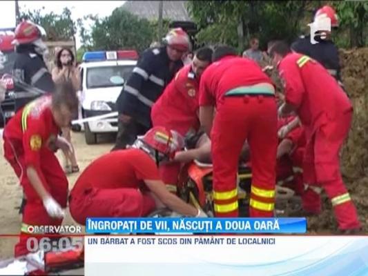 Maramures: Doi muncitori au fost ingropati de vii, intr-un sant de doi metri
