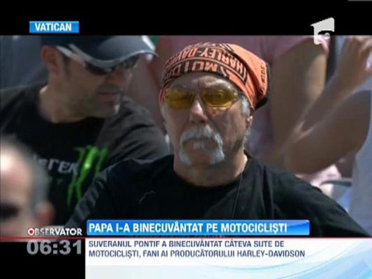 Sute de motociclisti au fost binecuvantati de Suveranul Pontif, la Roma
