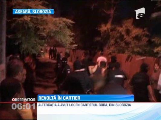 Scandal cu furci si topoare intr-un cartier din Slobozia