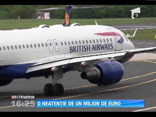 Un avion cu destinatia Bucuresti a fost grav avariat chiar inainte de decolare