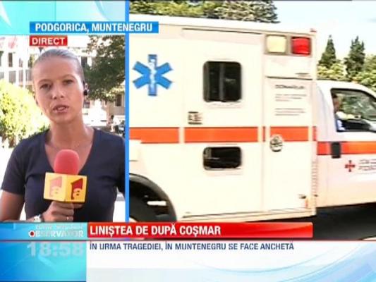 Zona accidentului din Muntenegru a fost securizata