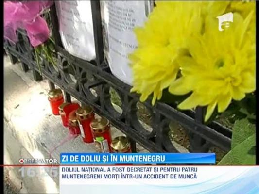 ZI de doliu national si in Muntenegru