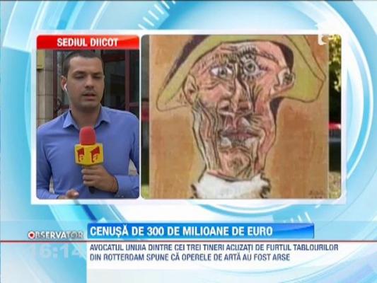 Tablourile furate din Olanda ar fi ajuns cenusa