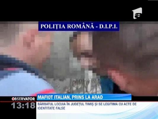 Mafiot italian, prins la Arad