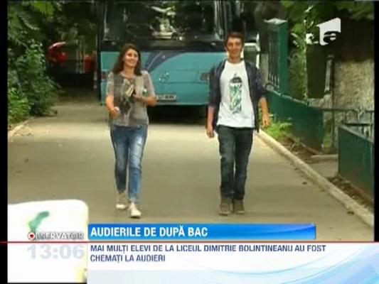 Audierea elevilor de la Liceul Bolintineanu, amanata pentru luni