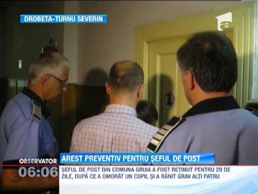 Politistul care a accidentat mortal un copil, arestat preventiv