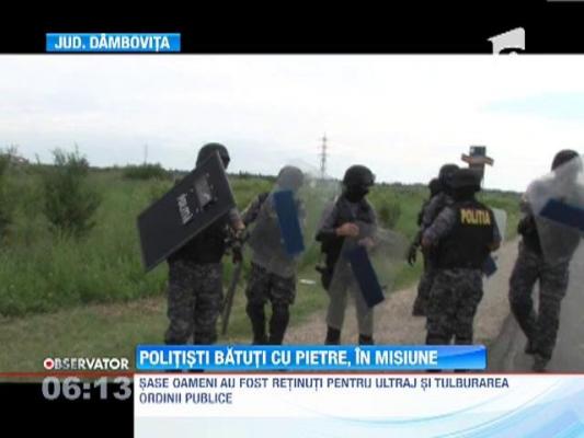 Bataie cu bate si pietre intre doua familii de rromi din Dambovita