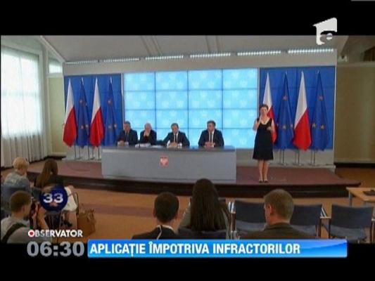 Aplicatie impotriva infractorilor