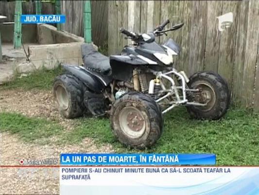 La un pas de moarte, dupa ce a fost aruncat de pe un ATV