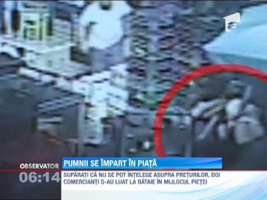 Doi comercianti s-au luat la bataie intr-o piata din Bacau