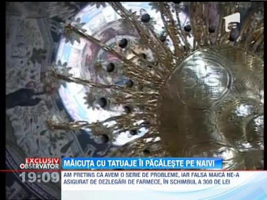 Maicuta cu tatuaje ii pacaleste pe naivi