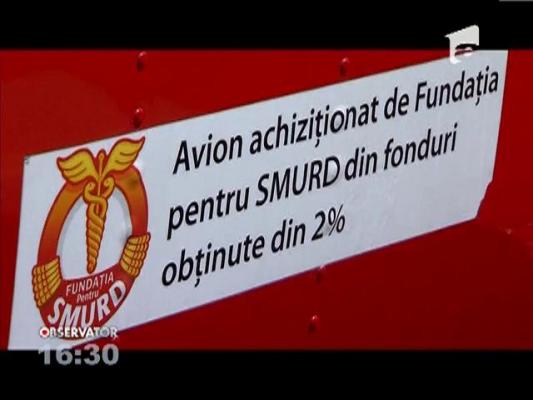 Aeronava medicala pentru SMURD, din donatiile de 2% ale romanilor