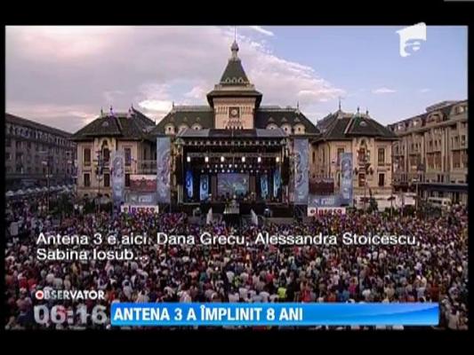 50.000 de romani au sarbatorit opt ani de Antena 3, la Craiova