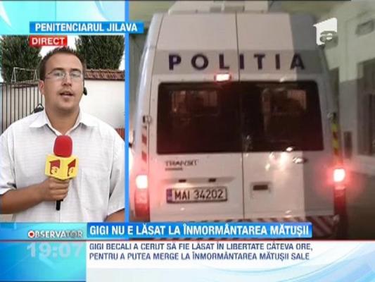 Gigi Becali nu este lasat sa mearga la inmormantarea matusii