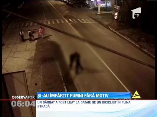 Bataie teribila la Buzau intre un biciclist si un pieton