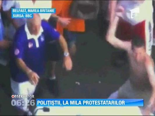 Proteste violente la Belfast: cel putin 30 politisti au fost raniti