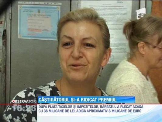 Castigatorul celui mai mare premiu din istoria loto 6 din 49 si-a ridicat banii