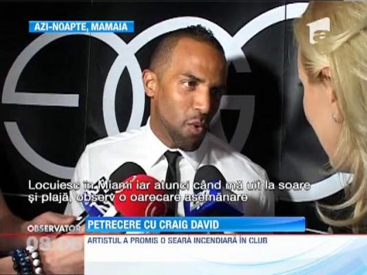 Craig David a facut show intr-un club de pe litoral