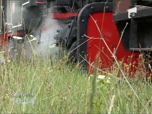 Celebra locomotiva "Mocanita", repusa pe sine