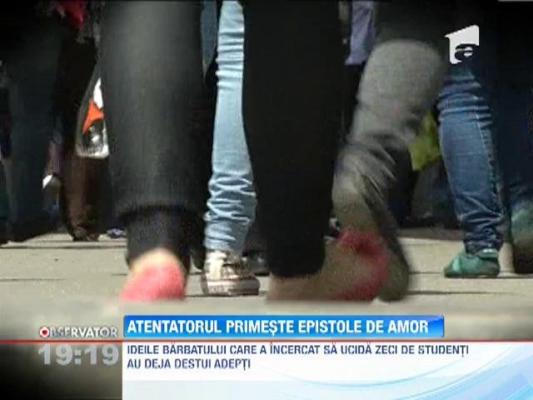 Atentatorul de la Iasi primeste scrisori de amor de la admiratoare