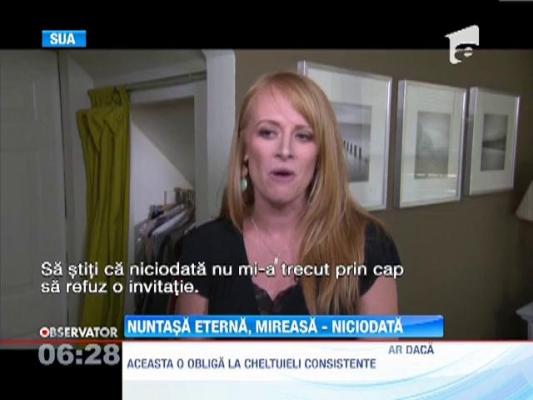 O ziarista din SUA, indragostita de nunti! A participat la 75 de cununii religioase, iar la 12 a fost domnisoara de onoare