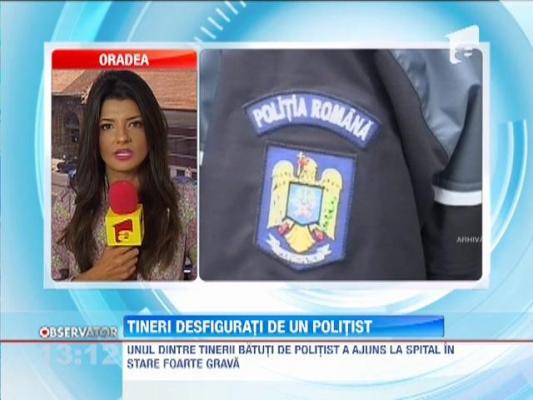 Un politist din Campia Turzii a desfigurat un tanar