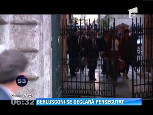 Silvio Berlusconi se declara persecutat dupa anuntarea sentintei